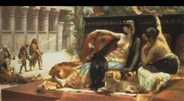 Alexandre Cabanel Cleopatra Testing Poison on Those Condemned to Die.